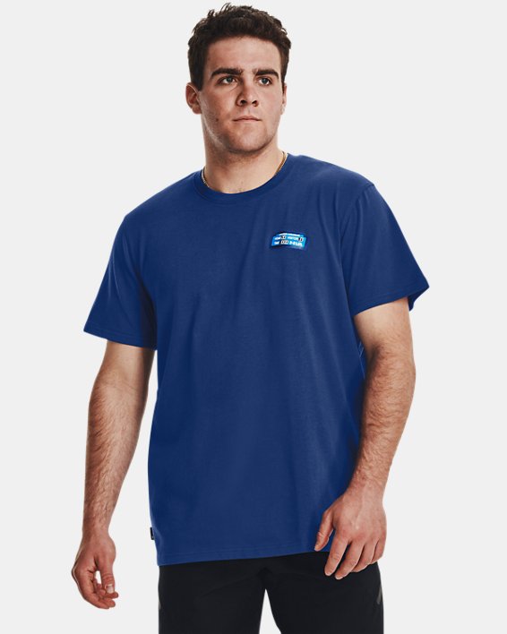 Men's UA Home Win Heavyweight Short Sleeve in Blue image number 0
